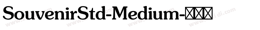 SouvenirStd-Medium字体转换