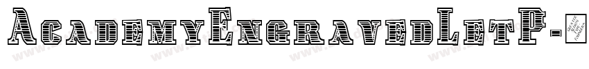 AcademyEngravedLetP字体转换