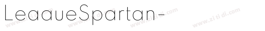 LeaaueSpartan字体转换
