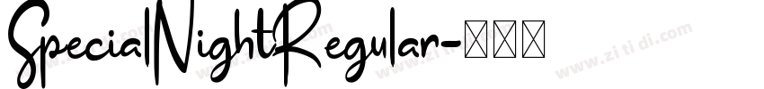 SpecialNightRegular字体转换