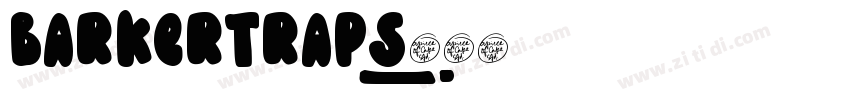 Barkertraps字体转换