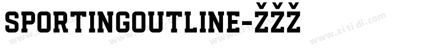SportingOutline字体转换