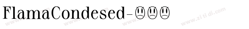 FlamaCondesed字体转换