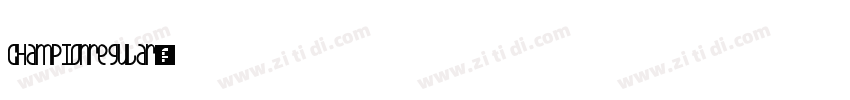 Championregular字体转换