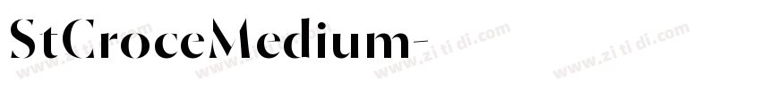 StCroceMedium字体转换