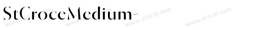 StCroceMedium字体转换