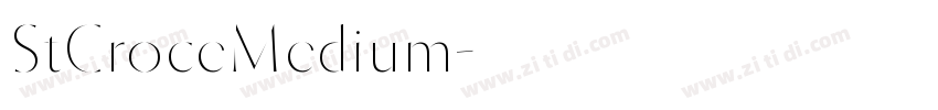 StCroceMedium字体转换