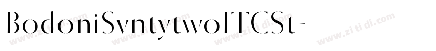 BodoniSvntytwoITCSt字体转换