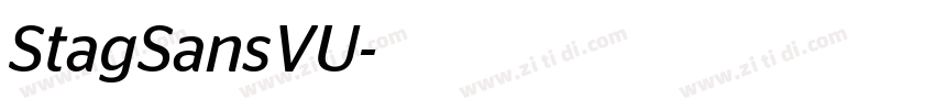 StagSansVU字体转换