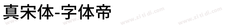 真宋体字体转换