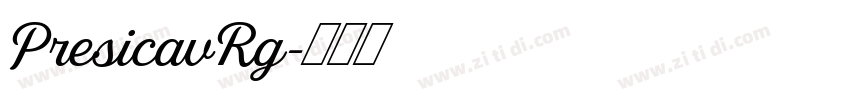 PresicavRg字体转换