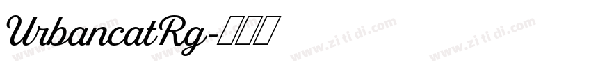UrbancatRg字体转换