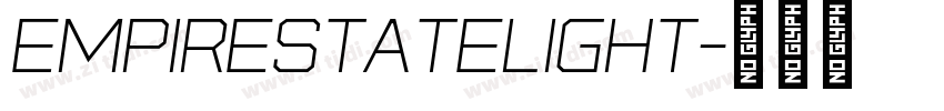 EmpireStateLight字体转换