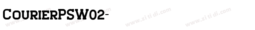 CourierPSW02字体转换
