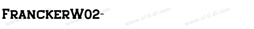 FranckerW02字体转换