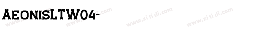 AeonisLTW04字体转换