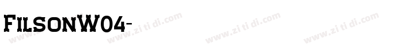 FilsonW04字体转换