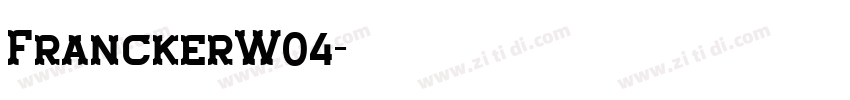 FranckerW04字体转换
