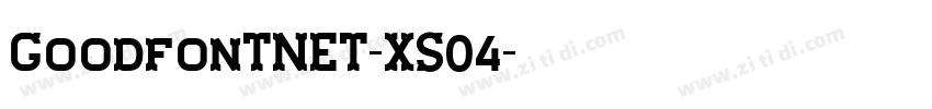 GoodfonTNET-XS04字体转换