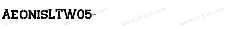 AeonisLTW05字体转换
