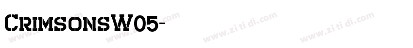 CrimsonsW05字体转换