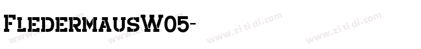 FledermausW05字体转换
