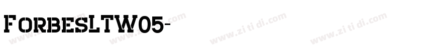 ForbesLTW05字体转换