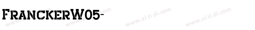 FranckerW05字体转换