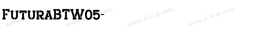 FuturaBTW05字体转换