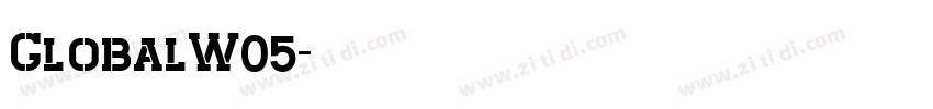 GlobalW05字体转换