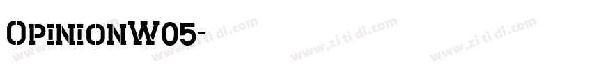 OpinionW05字体转换