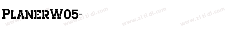 PlanerW05字体转换