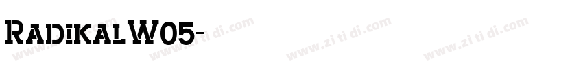 RadikalW05字体转换