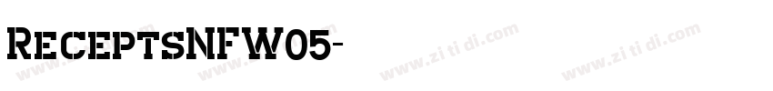 ReceptsNFW05字体转换