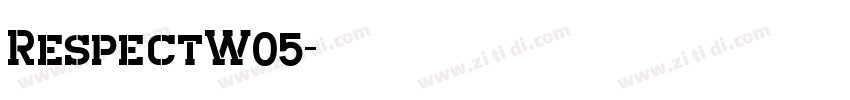 RespectW05字体转换