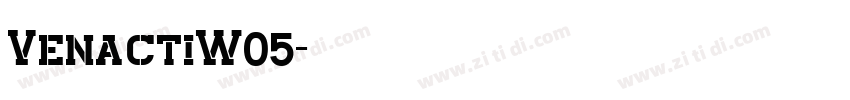 VenactiW05字体转换