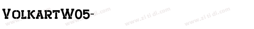 VolkartW05字体转换