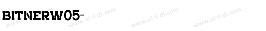 bitnerw05字体转换