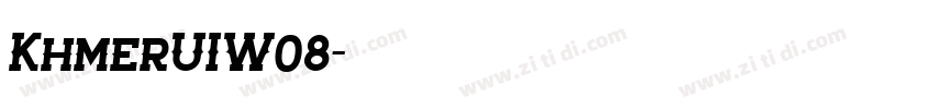 KhmerUIW08字体转换