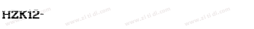hzk12字体转换