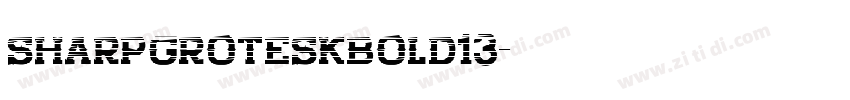 sharpgroteskbold13字体转换