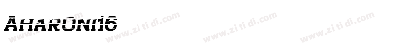Aharoni16字体转换