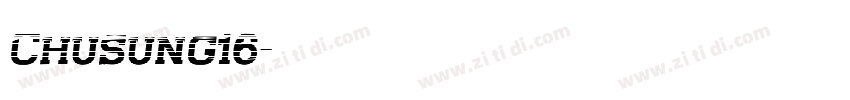 Chusung16字体转换