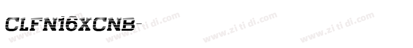 clfn16xcnb字体转换
