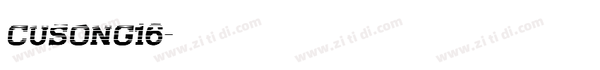 cusong16字体转换