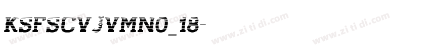 KSFSCVJVMN0_18字体转换