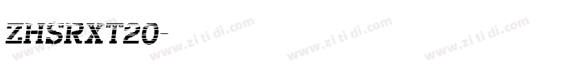 ZHSRXT20字体转换