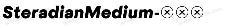 SteradianMedium字体转换