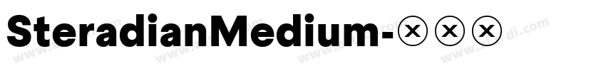 SteradianMedium字体转换