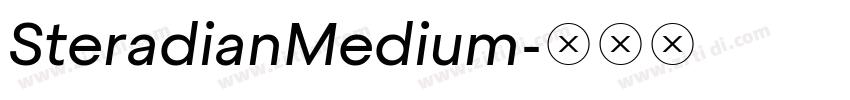 SteradianMedium字体转换